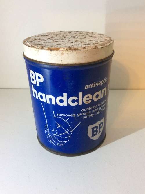 BP HAND CLEANER CAN / OIL CAN  - GREAT FIND -