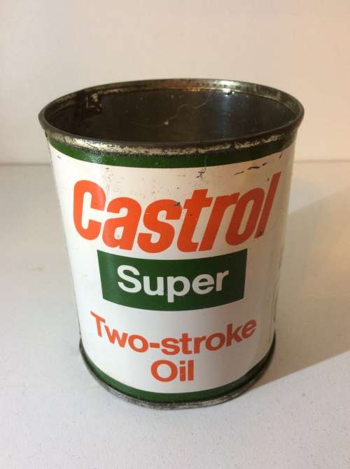 CASTROL TWO STROKE CAN / OIL CAN  - GREAT FIND - 200ml