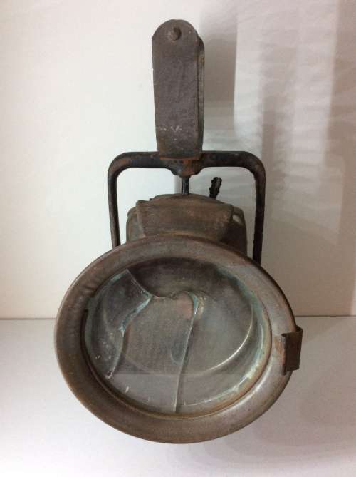 VINTAGE ENGLISH MINING/RAILWAY OIL LAMP - 1930's - GREAT FIND -