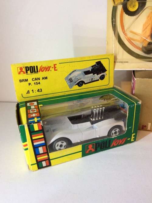 LOT FOUR VINTAGE MODEL CARS - PEPSI BUDDY L - SEALED MINI MACK - ITALIAN POLLY TOY - BRUM  RACER -