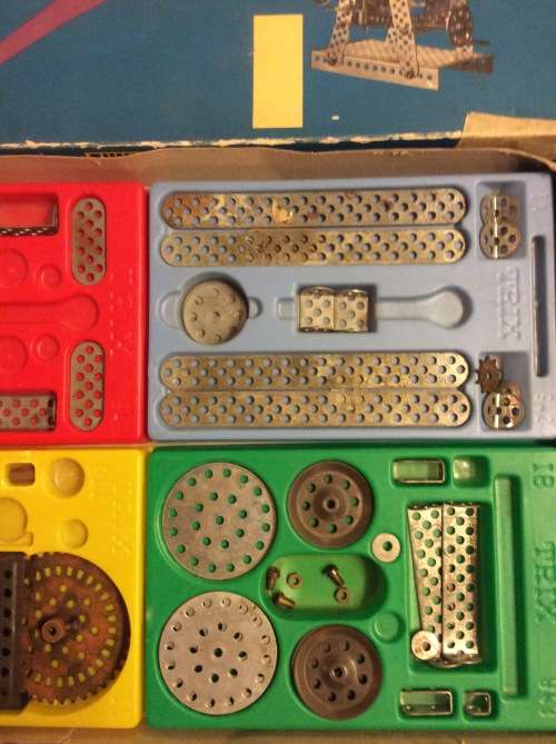 SET ONE OF THREE JUNIOR TRIX - WESTERN GERMANY - BUILDING SET - 1960's - RARE FIND -