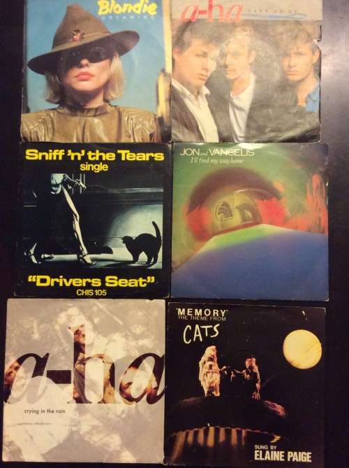 COLLECTION OF 24 GREAT SEVEN SINGLES - 1970's to 1980's - BID PER LP FOR THE LOT - GREAT FIND -