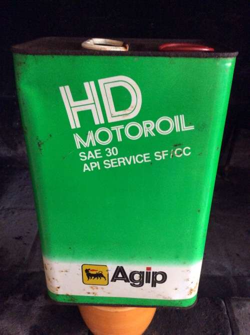 AGIP - FIVE LITRE OIL CAN  / OIL CAN  - GREAT FIND -