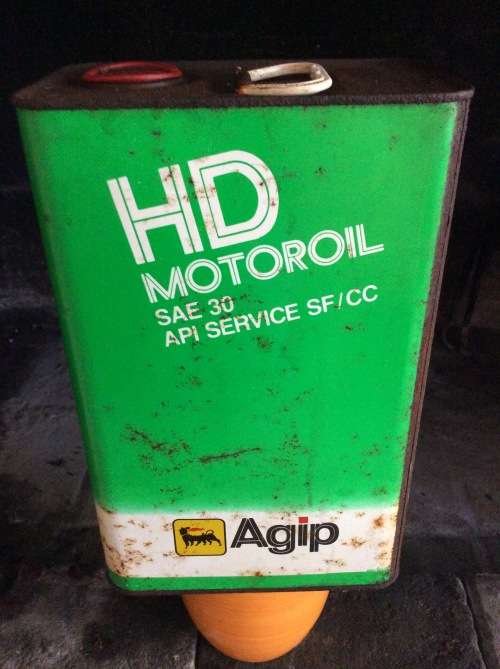 AGIP - FIVE LITRE OIL CAN  / OIL CAN  - GREAT FIND -