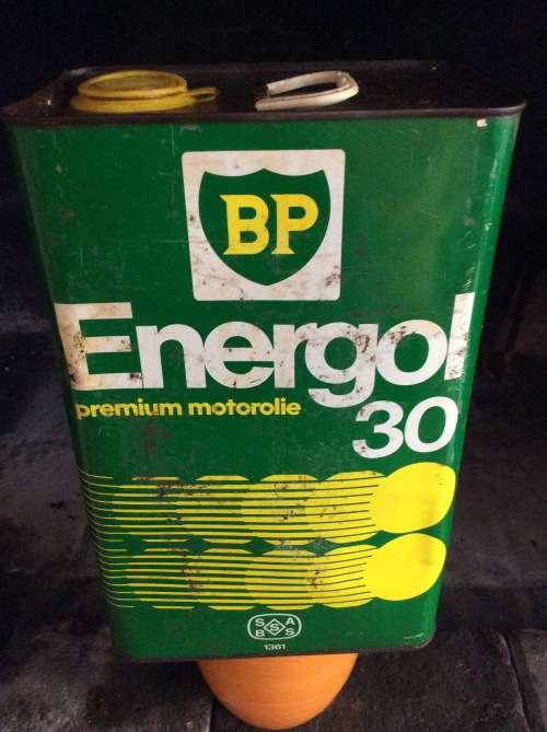 BP ENERGOL  - FIVE LITRE OIL CAN  / OIL CAN  - GREAT FIND -