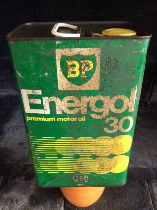 BP ENERGOL  - FIVE LITRE OIL CAN  / OIL CAN  - GREAT FIND -