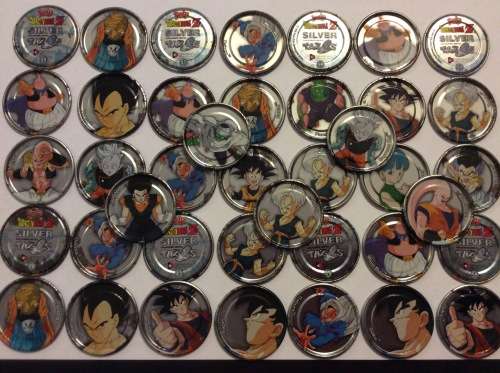 40 SILVER METAL 2003 DRAGONBAL Z  TAZOS - RARE FIND - ALL ONE BID -