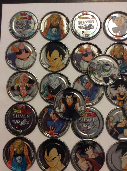 40 SILVER METAL 2003 DRAGONBAL Z  TAZOS - RARE FIND - ALL ONE BID -