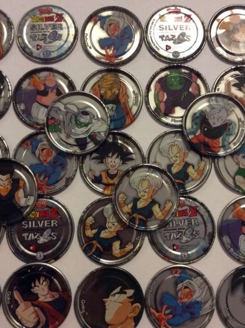 40 SILVER METAL 2003 DRAGONBAL Z  TAZOS - RARE FIND - ALL ONE BID -