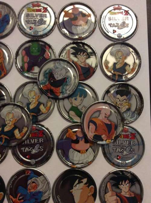 40 SILVER METAL 2003 DRAGONBAL Z  TAZOS - RARE FIND - ALL ONE BID -