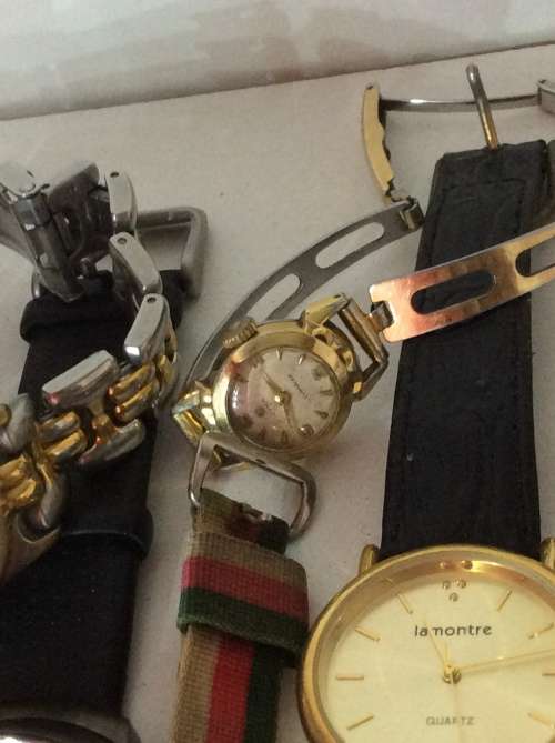 ESTATE LOT - 19 OLD/VINTAGE LADIES WATCHES - NONE TESTED - GREAT NAMES HERE - ALL ONE BID -