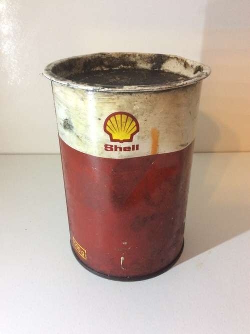 SHELL GHRIES OIL TIN - GREAT FIND -
