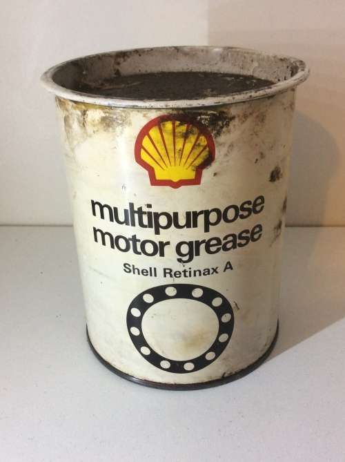 SHELL  MULTI PURPOSE GHRIES OIL TIN - GREAT FIND -