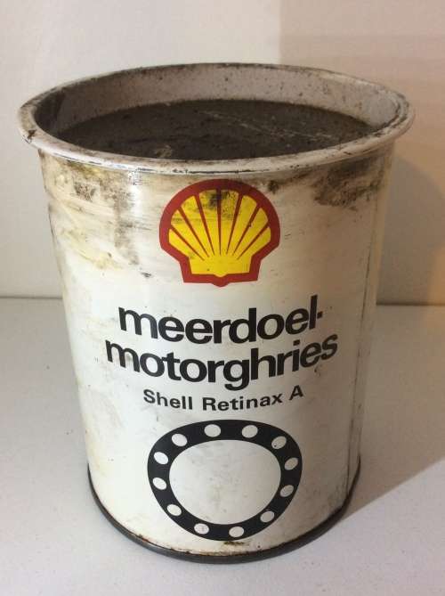SHELL  MULTI PURPOSE GHRIES OIL TIN - GREAT FIND -
