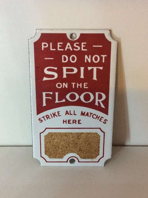 ORIGINAL PORCELAIN ENAMEL DODO DESIGNS ENGLAND SIGN - 7cm by 11cm - GREAT FIND -