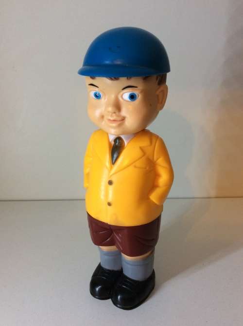 VINTAGE JAPAN TOY - NOVELTY, PULL DOWN THE BOYS PANTS AND IT SHOOTS WATER -