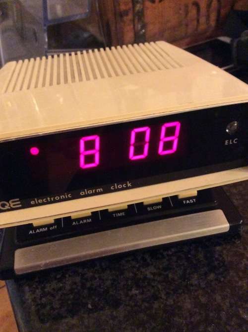RETRO 1980s DIGITAL ALARM CLOCK - STILL WORKING - GREAT FIND -