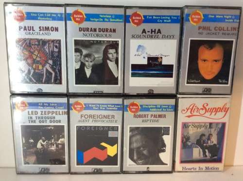 COLLECTION OF EIGHT 1980s CLASSIC CASETTE TAPES - BID PER TAPE FOR LOT - MAKE YOUR OWN MIX TAPE! -