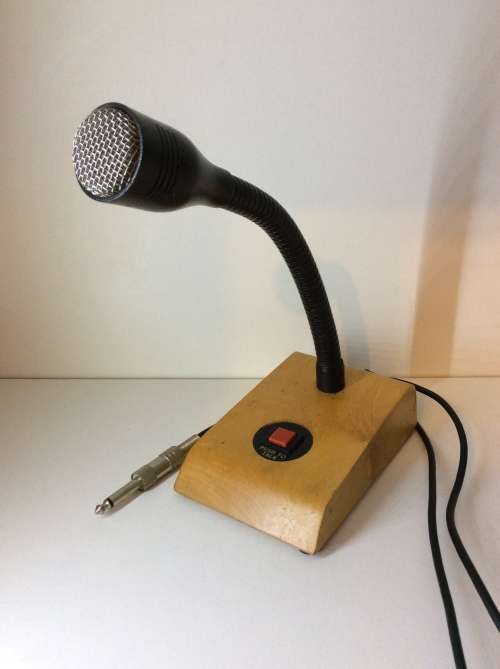 VINTAGE OLD SCHOOL INTERCOM MICROPHONE - WORKING - LET THE PRINCIPLE IN YOU OUT! -