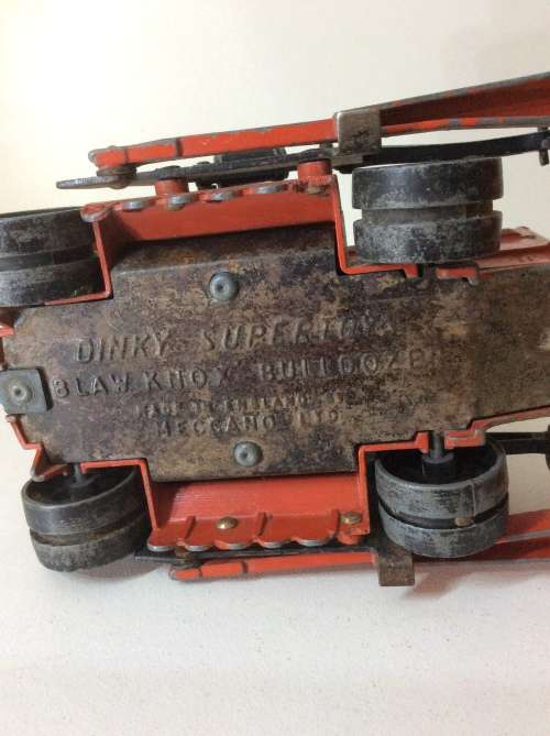DINKY TOYS - SUPER TOYS MECCANO ENGLAND  - BLAW KNOX BULLDOZER -