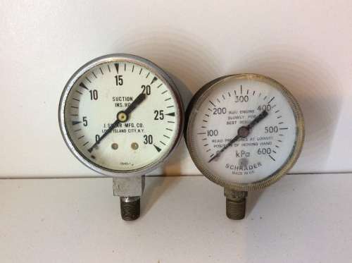 TWO OLD PRESSURE GUAGES - BOTH FOR ONE BID -