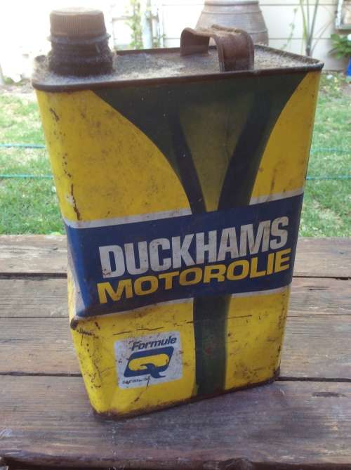 OLD DUCKHAMS FIVE LITER - OIL TIN - GREAT FIND -
