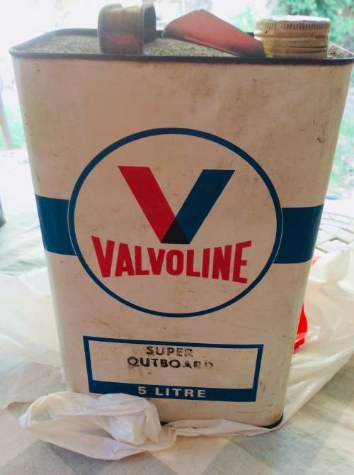 OLD VALVOLINE FIVE LITER OIL CAN - OIL CAN - GREAT FIND -