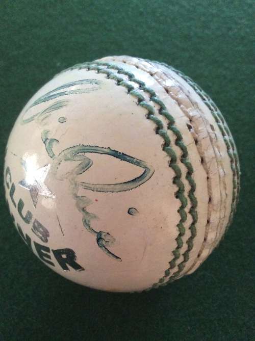SIGNED CLIVE RICE ODI DAY/NIGHT CRICKET BALL - AMAZING PIECE OF CRICKET HISTORY -