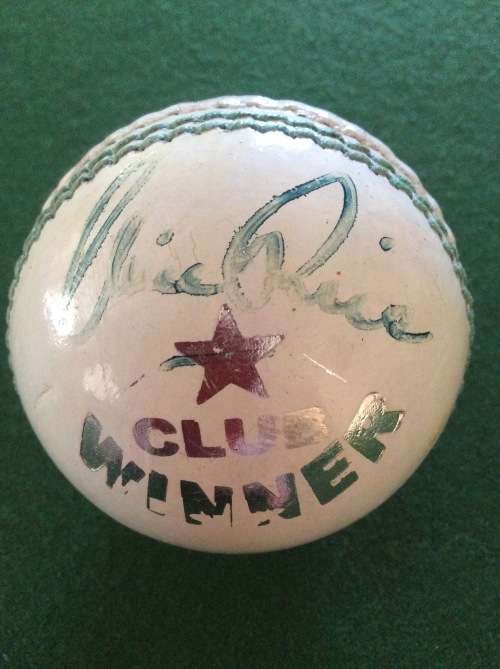 SIGNED CLIVE RICE ODI DAY/NIGHT CRICKET BALL - AMAZING PIECE OF CRICKET HISTORY -