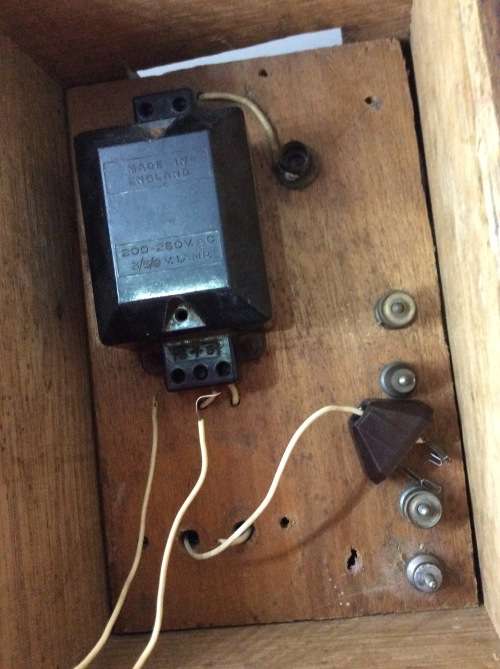 1910s to 1920s EDISON BEL CRYSTAL RADIO CASE - CONVERTED WITH MORSE CODE KEY - SPECIAL ITEM -