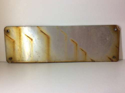 NUMBER PLATE SIGN - RAISED WHITE LETTERS - VISITORS FEE 50cent -