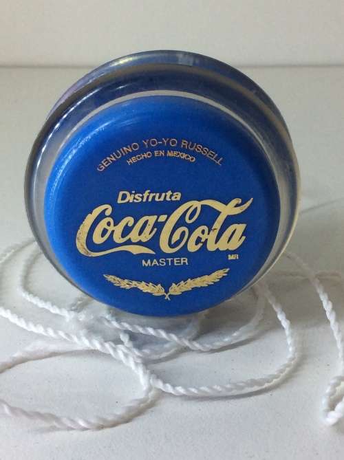 RUSSELL COCA COLA  MASTER YO YO - MADE IN MEXICO - COOL BLUE -