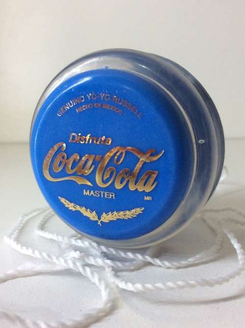 RUSSELL COCA COLA  MASTER YO YO - MADE IN MEXICO - COOL BLUE -