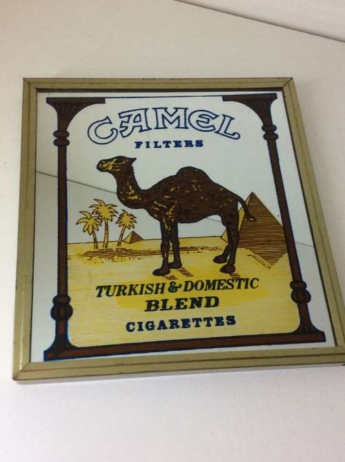 CAMEL BAR MIRROR - 15cm by 15cm