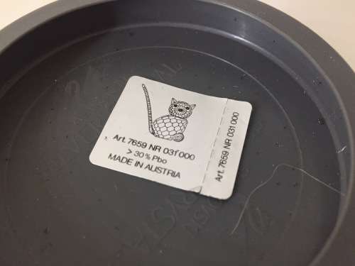 SWAROVSKI SILVER CRYSTAL - CAT WITH SILVER TAIL - ORIGINAL BOX - MADE AUSTRIA -