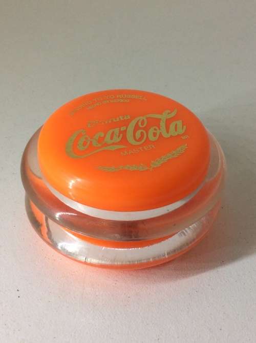 RUSSELL COCA COLA  MASTER YO YO - MADE IN MEXICO - COOL ORANGE -