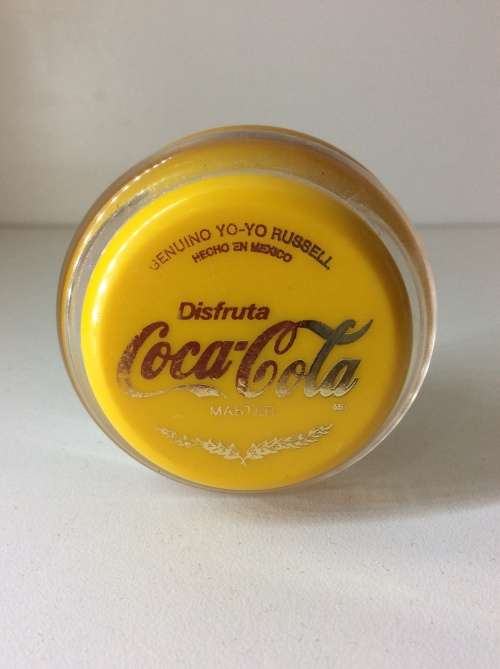 RUSSELL YO YO - MADE IN MEXICO YELLOW WITH GOLD WRITING -