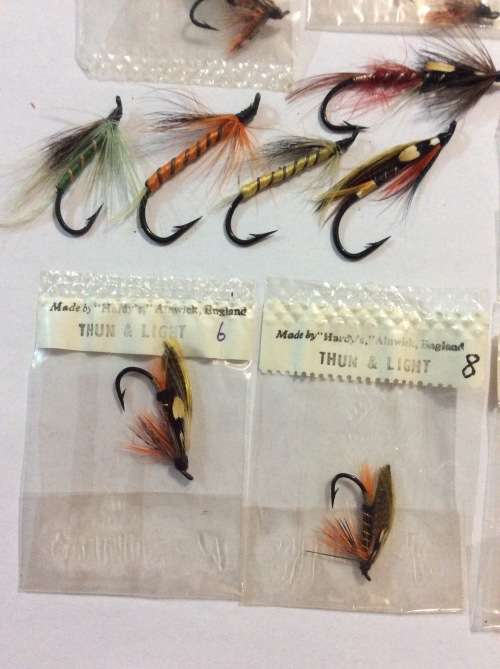 VINTAGE COLLECTION OF ENGLISH FLY FISHING FLIES - ALL ONE BID - VALUE R100+ per fly -