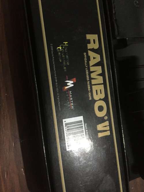 RAMBO FIRST BLOOD PART VI KNIFE - THIS IS NOT A TOY -