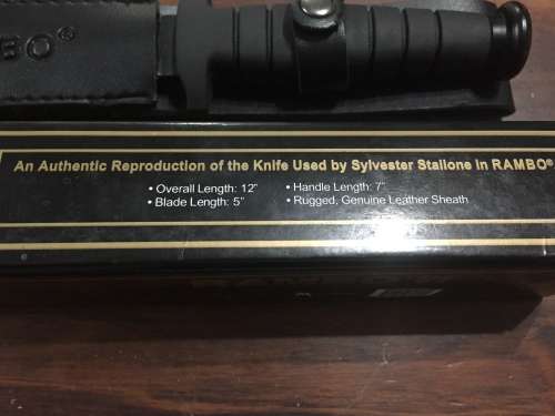 RAMBO FIRST BLOOD PART VI KNIFE - THIS IS NOT A TOY -