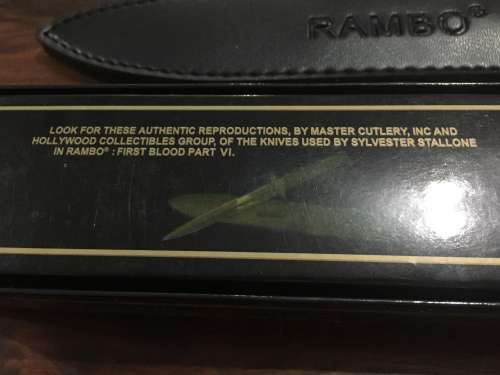 RAMBO FIRST BLOOD PART VI KNIFE - THIS IS NOT A TOY -