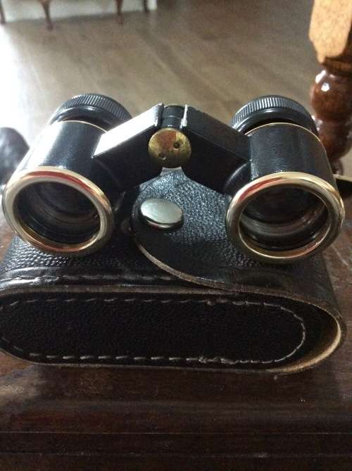 VERY OLD PAIR OF RUSSIAN OPERA GLASSES IN ORIGINAL CASE - CIRCA 1950s -