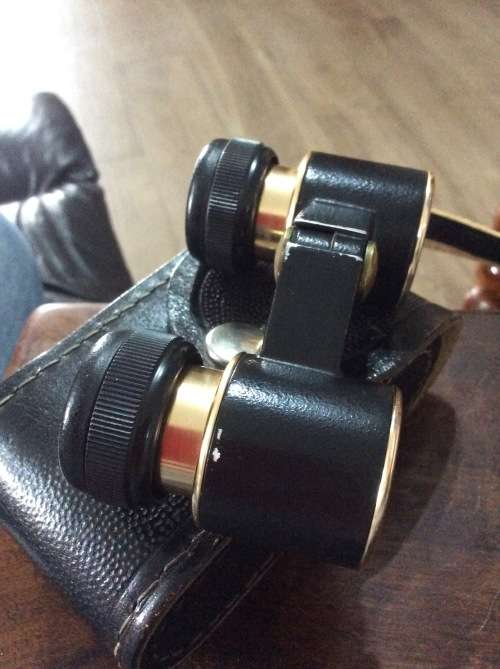 VERY OLD PAIR OF RUSSIAN OPERA GLASSES IN ORIGINAL CASE - CIRCA 1950s -
