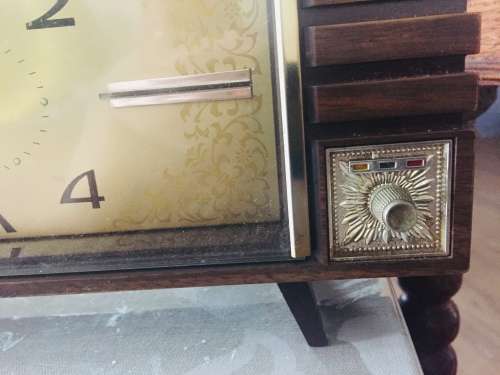 1970s CLOCK WITH MUSIC BOX - JAPAN MADE WORKING -