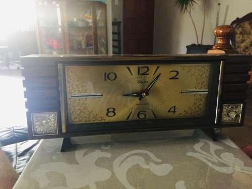 1970s CLOCK WITH MUSIC BOX - JAPAN MADE WORKING -
