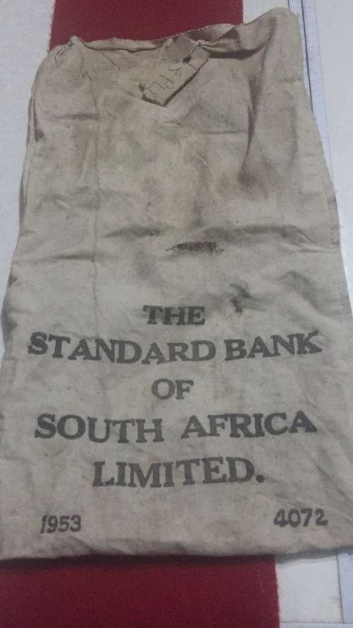 1953 STANDARD BANK MONEY BAG