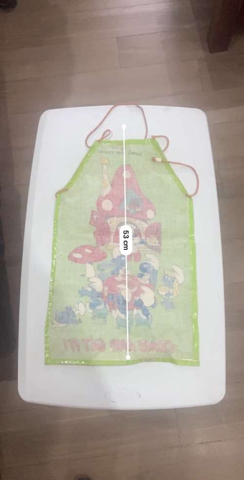 1979 Peyo Australian Smurf Apron - ORIGINAL -