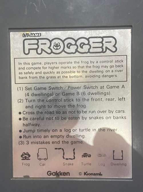 1982 FROGGER ARCADE GAME - WORKING IN VERY GOOD CONDITION -