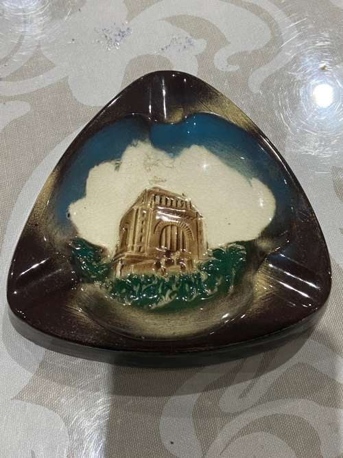 Voortrekker monument ceramic ashtray