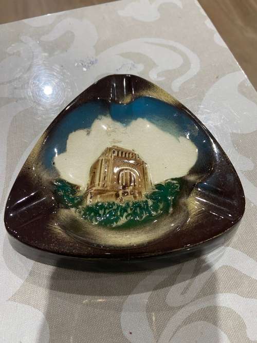 Voortrekker monument ceramic ashtray